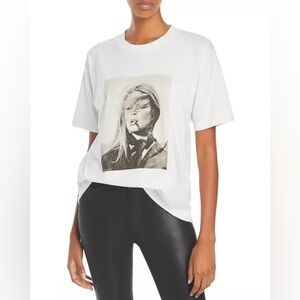 Anine Bing White Graphic Tee